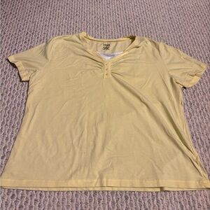 Yellow Babydoll Casual T-Shirt